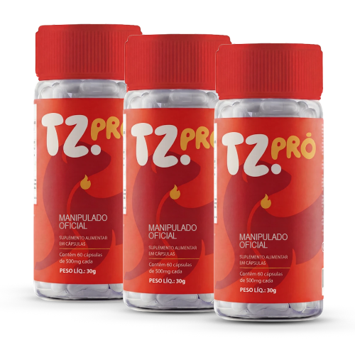 Kit 3 Potes — 90 dias do suplemento TZ Pro